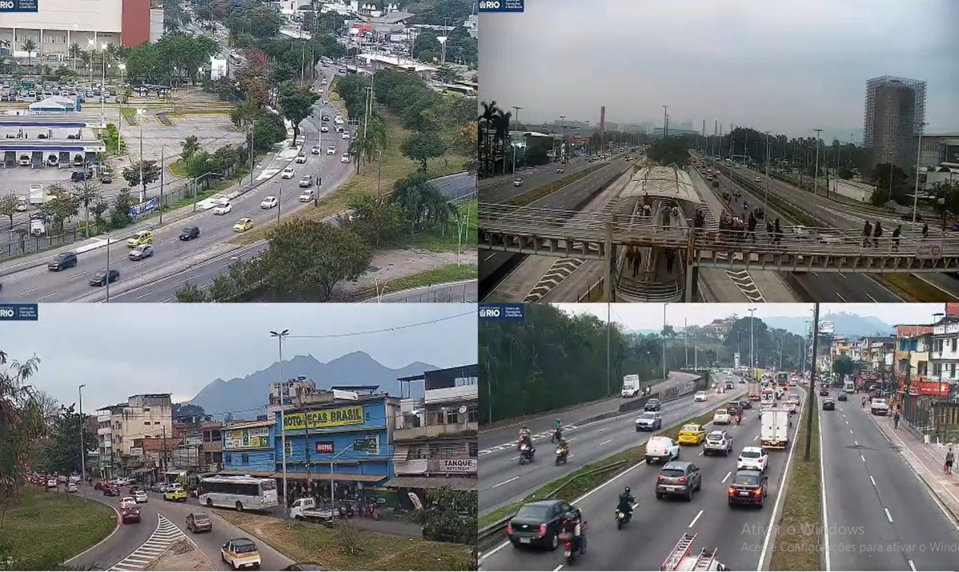 Tr&acirc;nsito em dire&ccedil;&atilde;o &agrave; Linha Amarela, na Zona Sudoeste do Rio, na tarde desta sexta-feira (7)