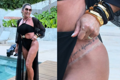 Margareth Serr&atilde;o, m&atilde;e de Virginia Fonseca, publicou fotos de tatuagem feita na regi&atilde;o da virilha - Reprodu&ccedil;&atilde;o / Instagram