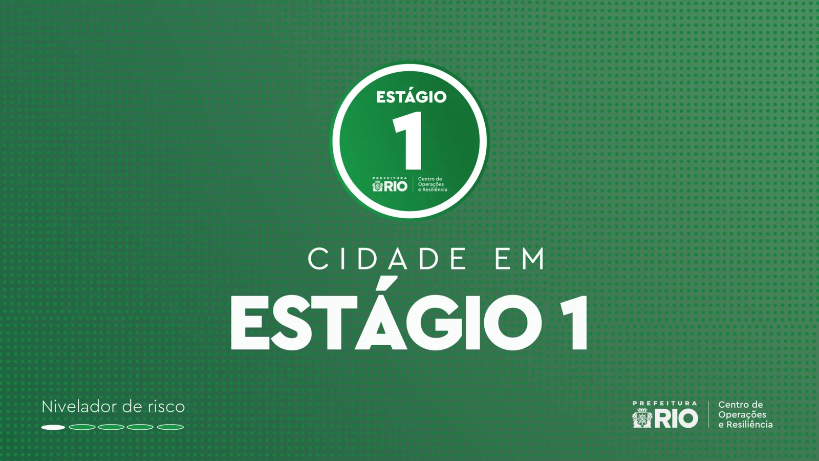 Rio volta ao Estágio 1 após previsão de diminuição de ventos