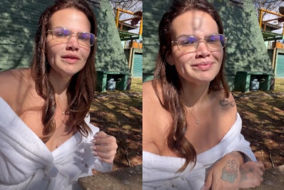 Recém-separada, Thais Carla aparece abatida em viagem