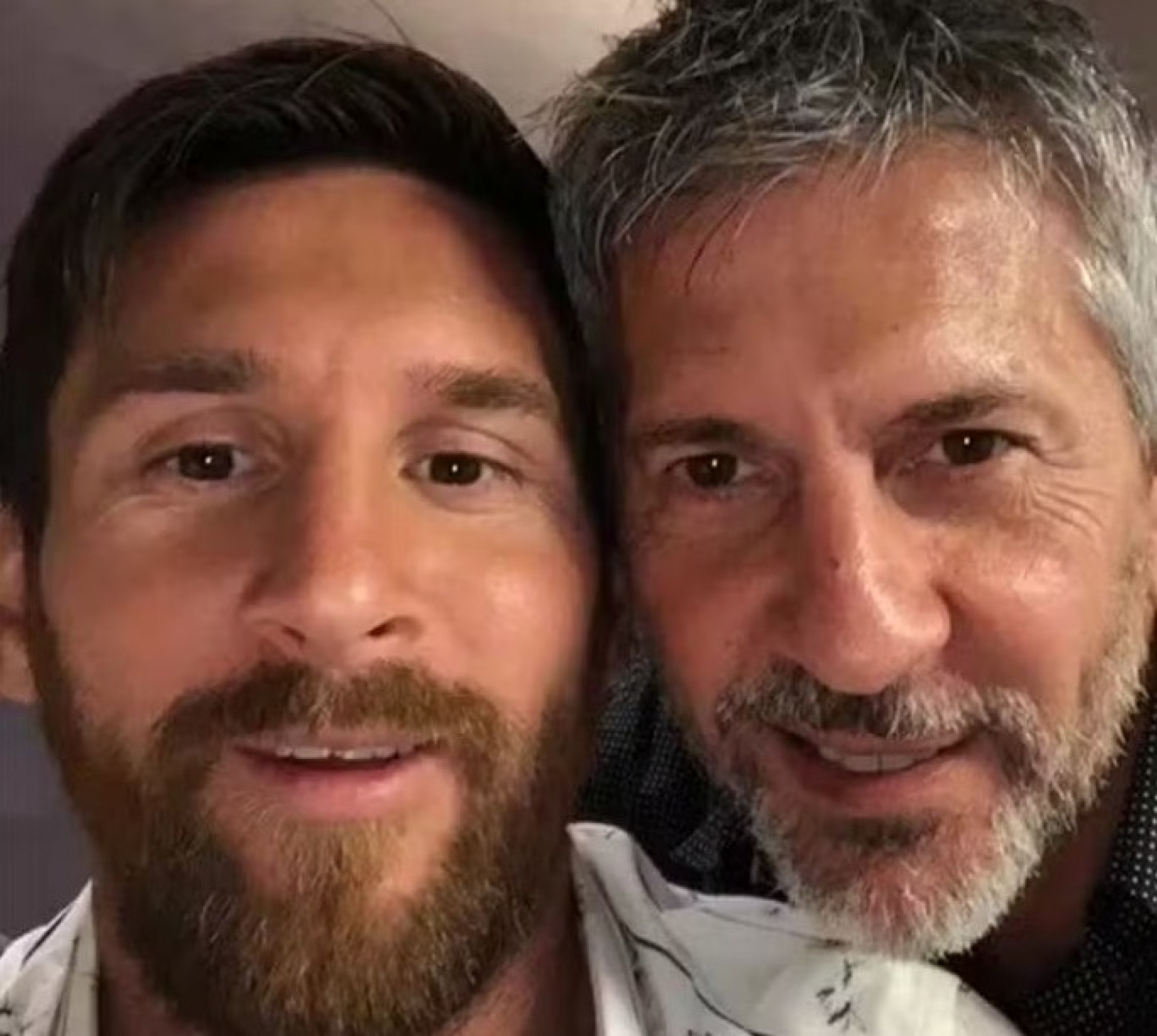 Messi ao lado do pai, Jorge - Reprodu&ccedil;&atilde;o / Instagram