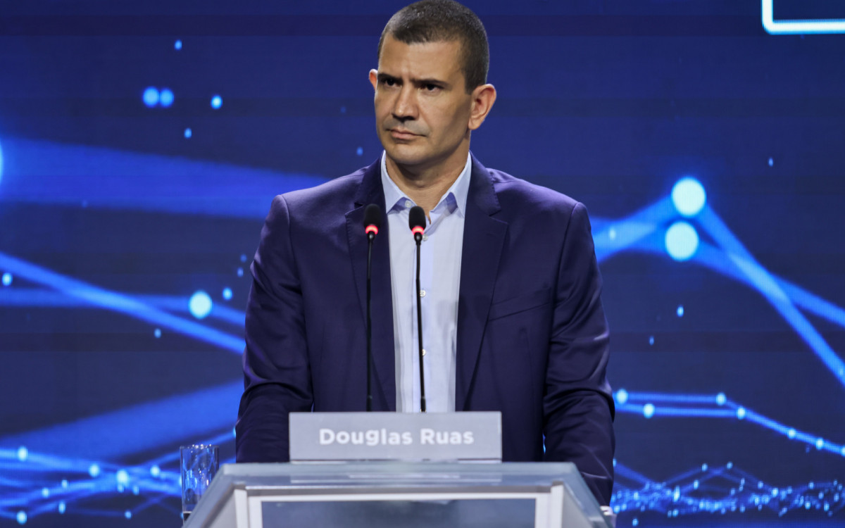 O candidato ao governo do Estado do Rio de Janeiro Douglas Ruas (PL)
