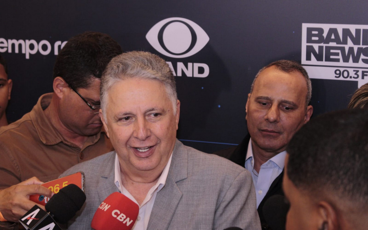  O candidato pelo Republicanos, Anthony Garotinho, após o Debate das Eleições 2026