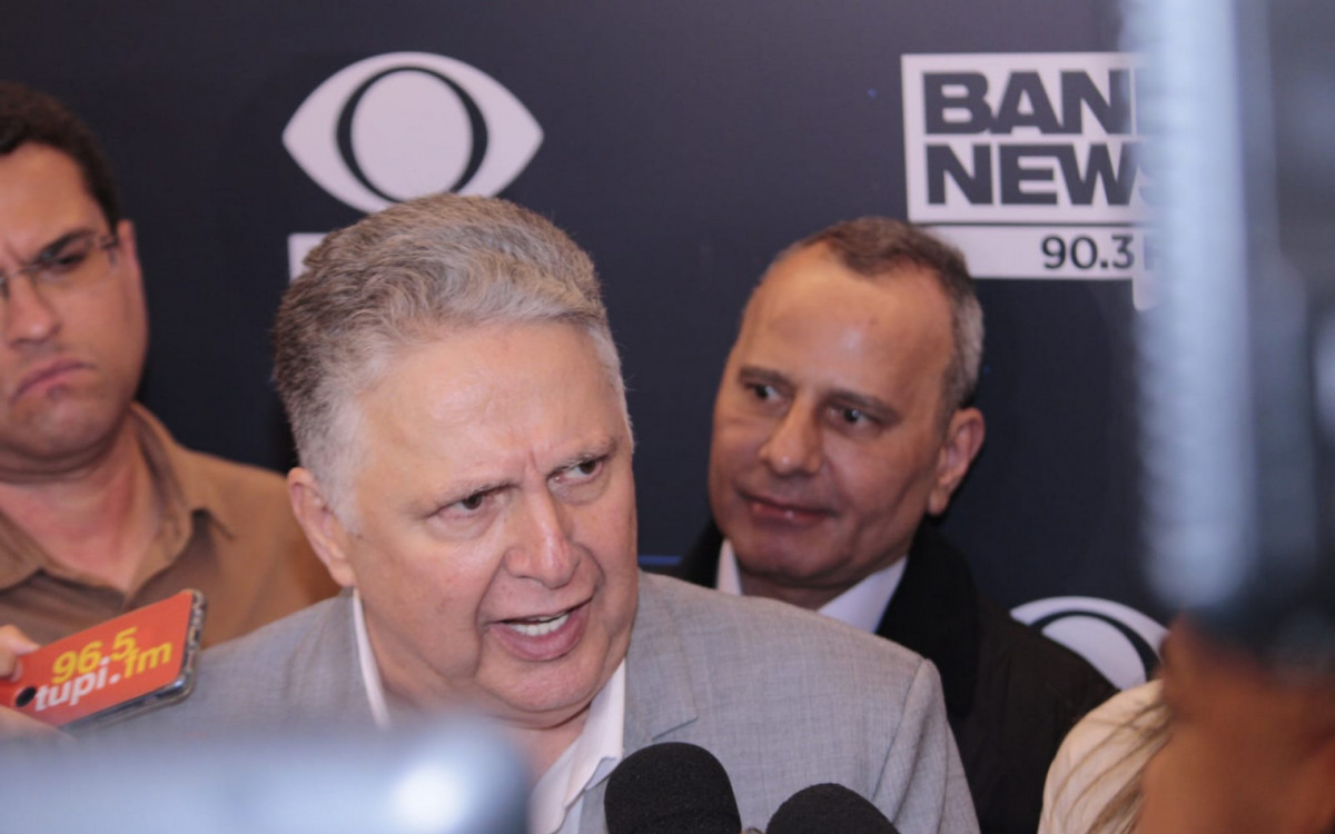  O candidato pelo Republicanos, Anthony Garotinho, após o Debate das Eleições 2026