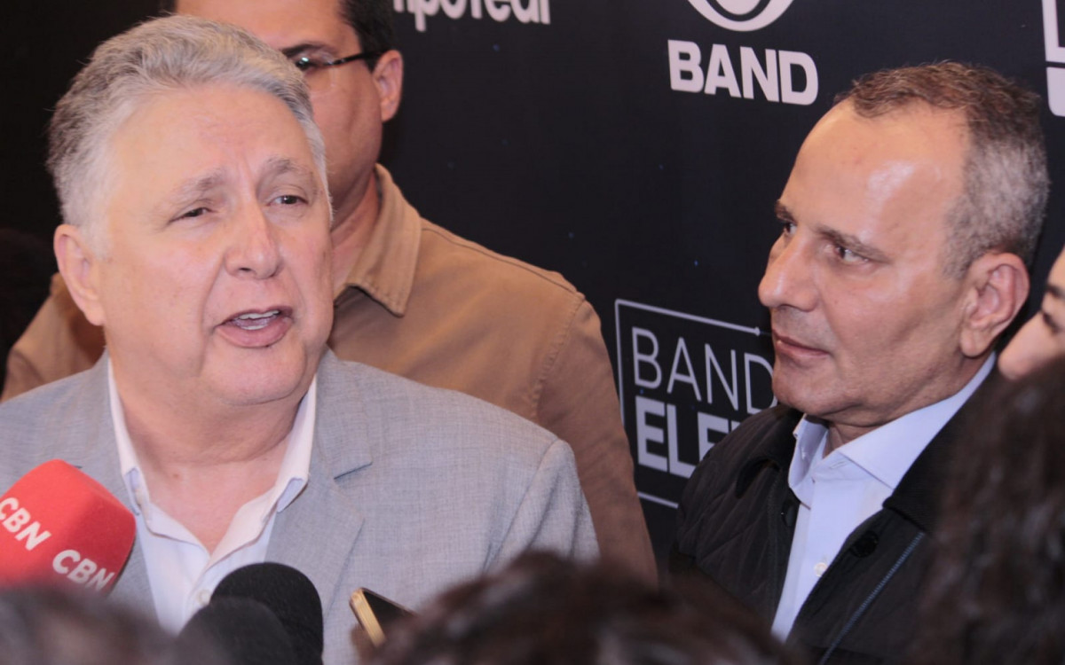  O candidato pelo Republicanos, Anthony Garotinho, após o Debate das Eleições 2026