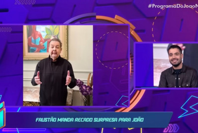 Faustão manda recado para João Silva em celebração no SBT