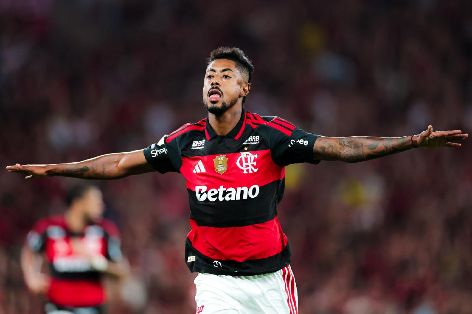 Bruno Henrique marcou o segundo gol do Flamengo - Gilvan de Souza / Flamengo