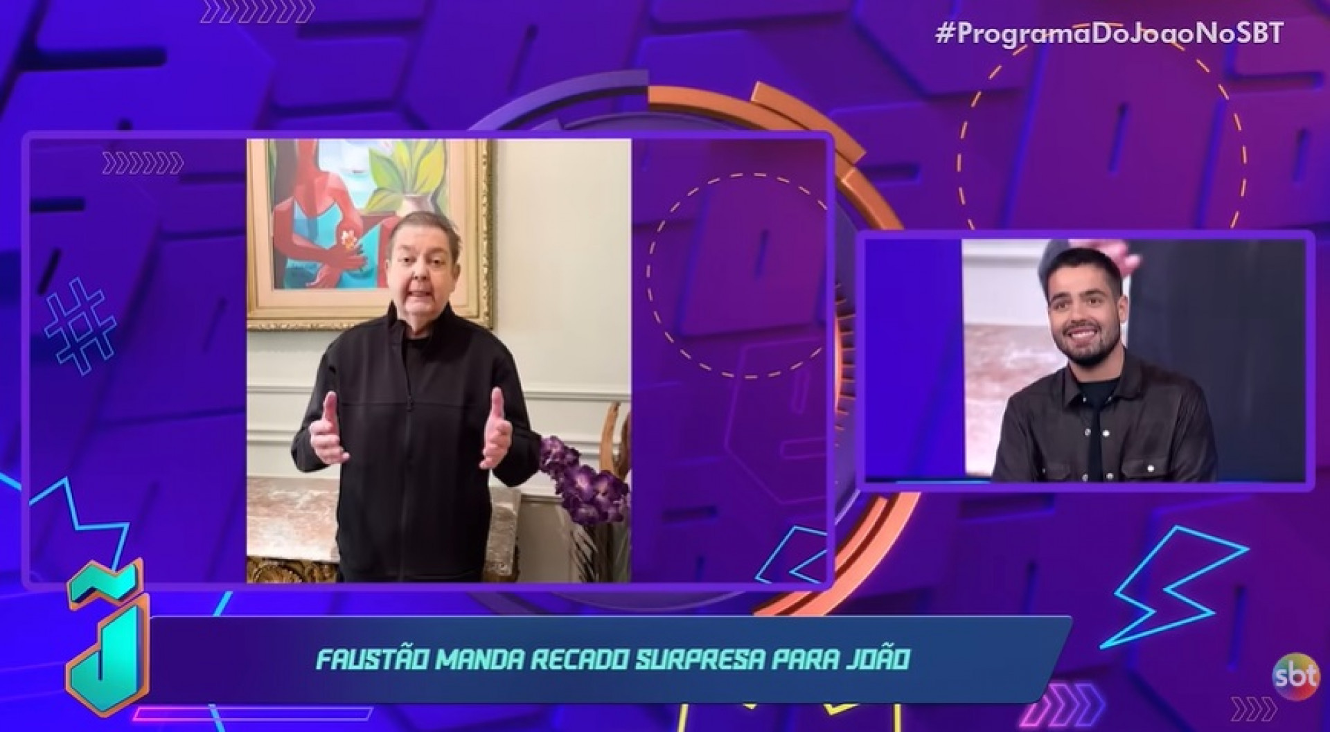 Faustão enviou recado para o filho, João Silva - Reproduçao/YouTube
