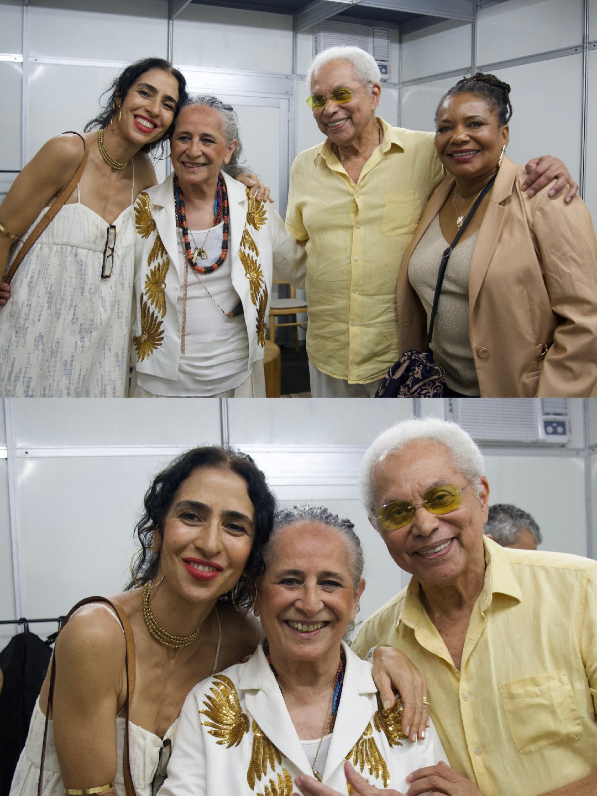 Paulinho da Viola e Maria Bethânia posaram com Marisa Monte e Margareth Menezes - Reprodução/Instagram 