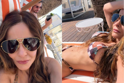 Maiara aproveita dia de praia com o namorado em Portugal