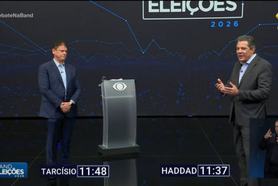 Tarcísio e Haddad nacionalizam discussão em debate de São Paulo
