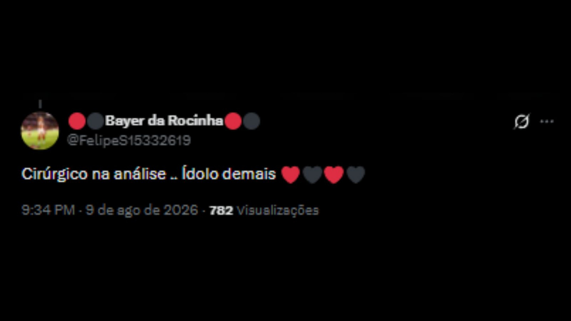 Torcedores do Flamengo celebrando o ídolo, Bruno Henrique - Reprodução/X @FelipeS15332619