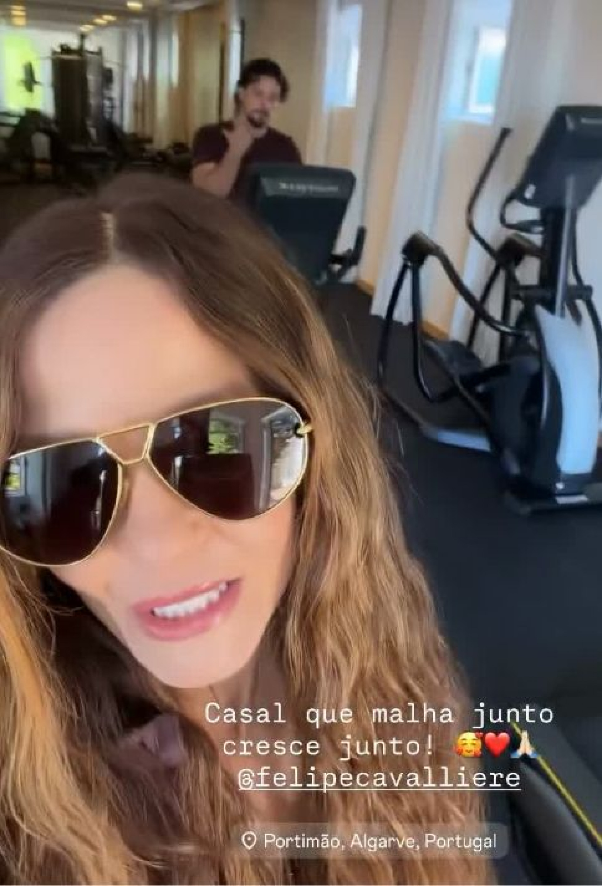 Maiara e o namorado em academia  - Reprodução/Instagram