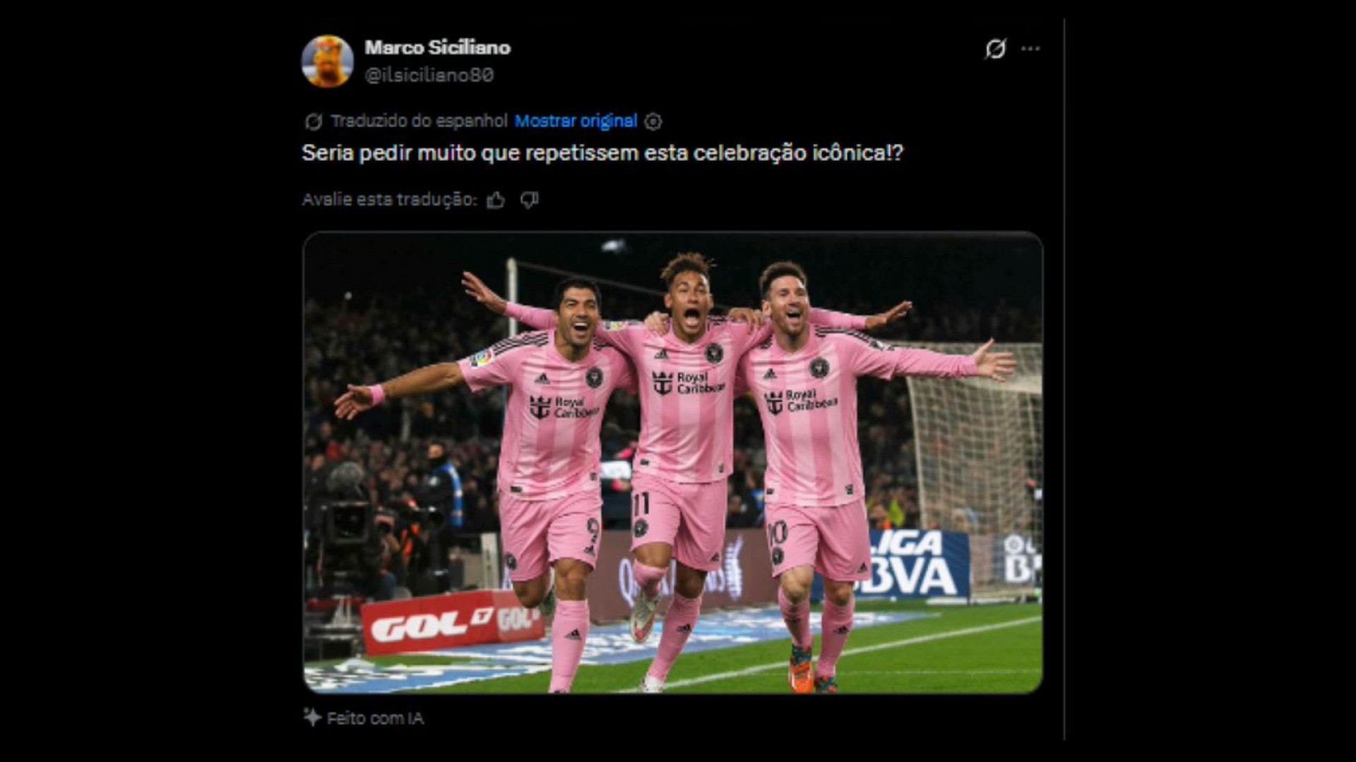 Internautas comentando sobre a possibilidade de retorno do trio MSN - Reprodução/X @ilsiciliano80