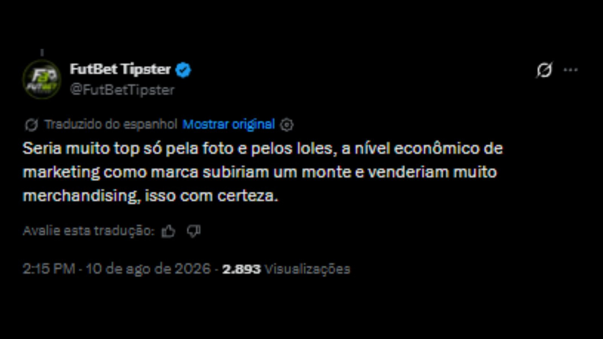 Internautas comentando sobre a possibilidade de retorno do trio MSN - Reprodução/X @FutBetTipster