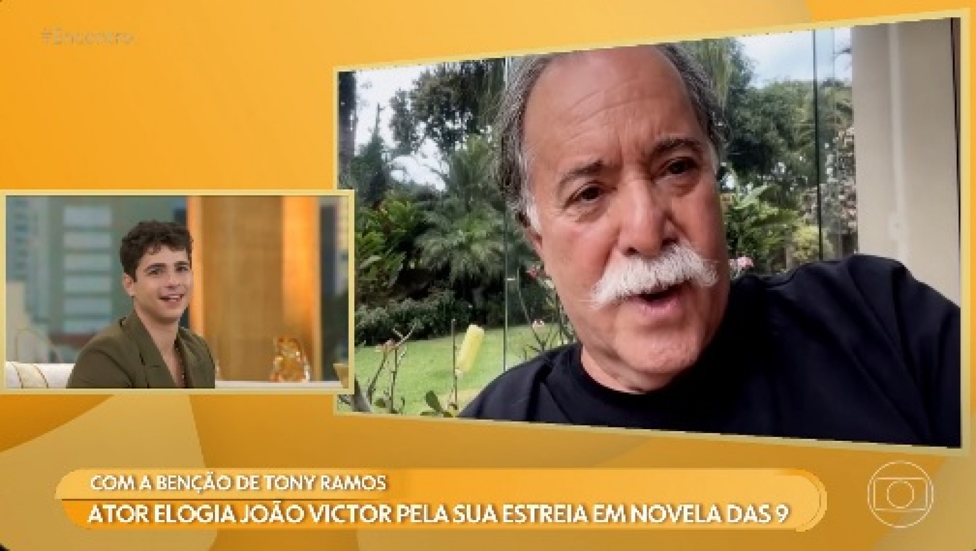 Tony Ramos enviou recado para João Victor Gonçalves no 'Encontro' - Reprodução de vídeo 