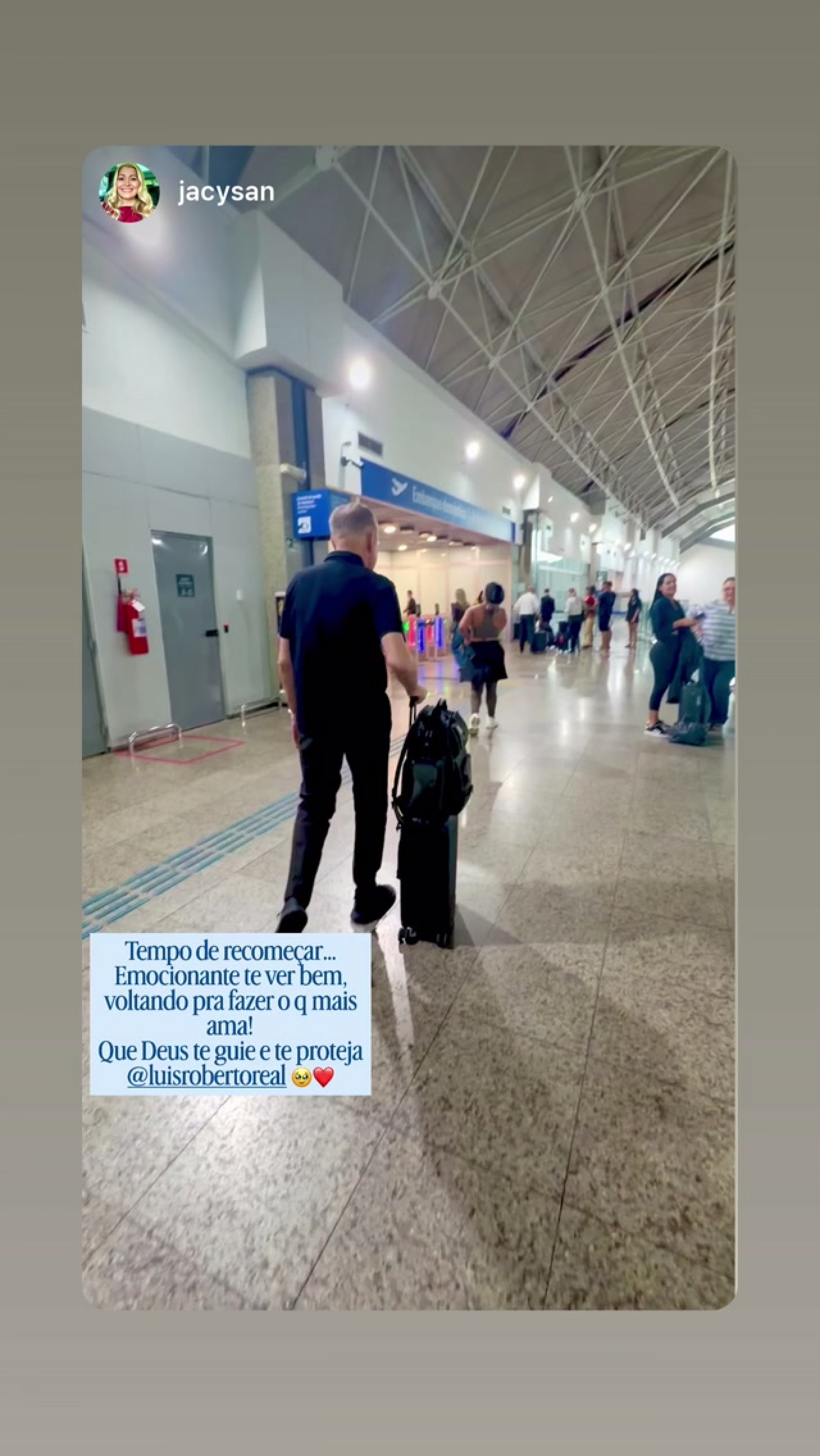 Luis Roberto retorna ao trabalho após tratamento de câncer - Reprodução do Instagram