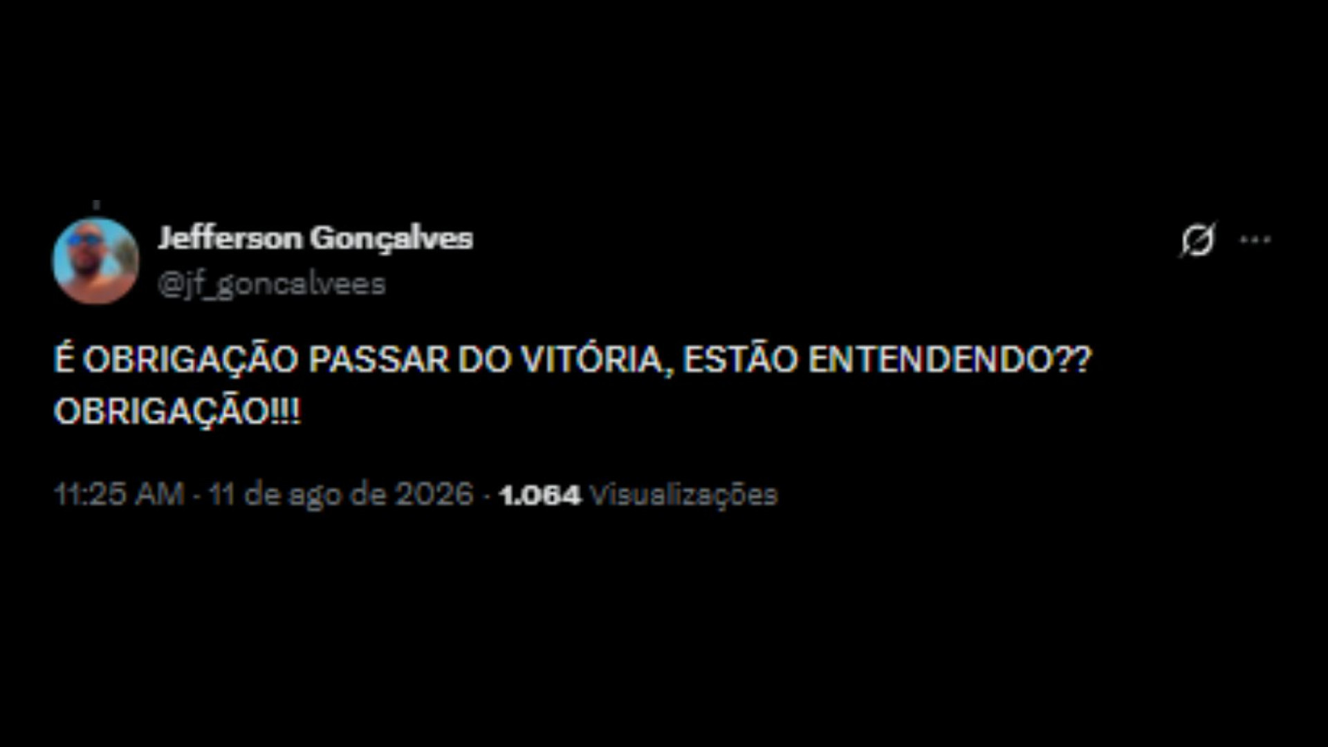 Torcedores do Vasco otimista em relação ao confronto contra o Vitória, pela Copa do Brasil - Reprodução/X @jf_gonçalvees