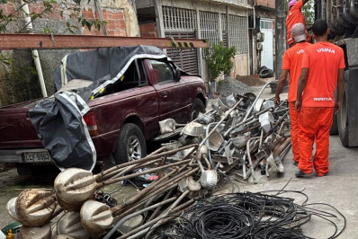 Polícia apreende cabos furtados da Enel em São Gonçalo