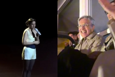 Rosalía homenageia Caetano Veloso em show e cantor se emociona; vídeo