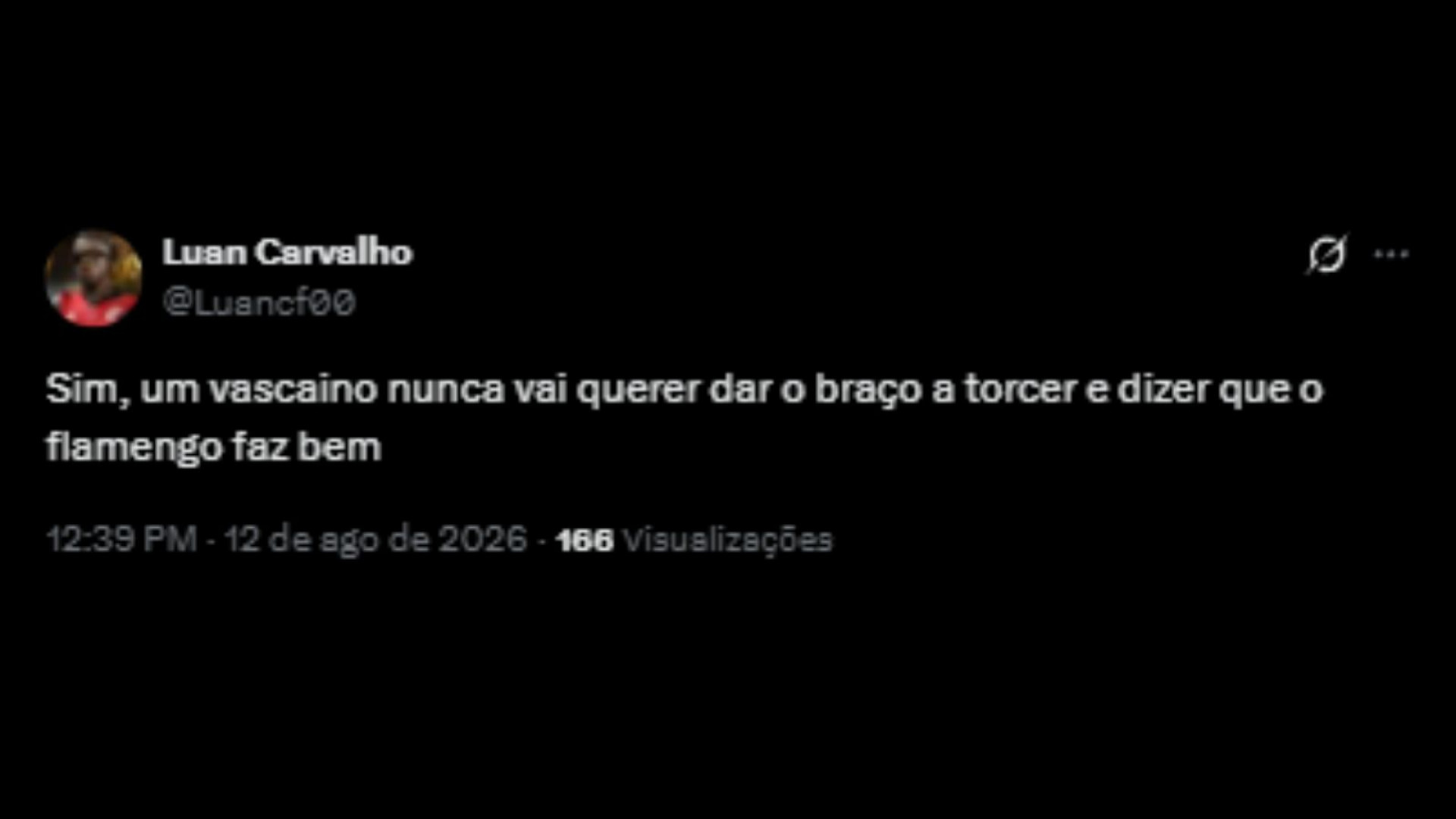 Torcedores ironizando à afirmação de Gilmar Ferreira - Reprodução/X @Luancf00