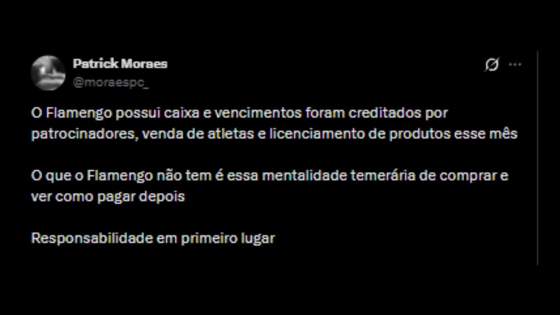 Torcedores ironizando à afirmação de Gilmar Ferreira - Reprodução/X @moraspc_