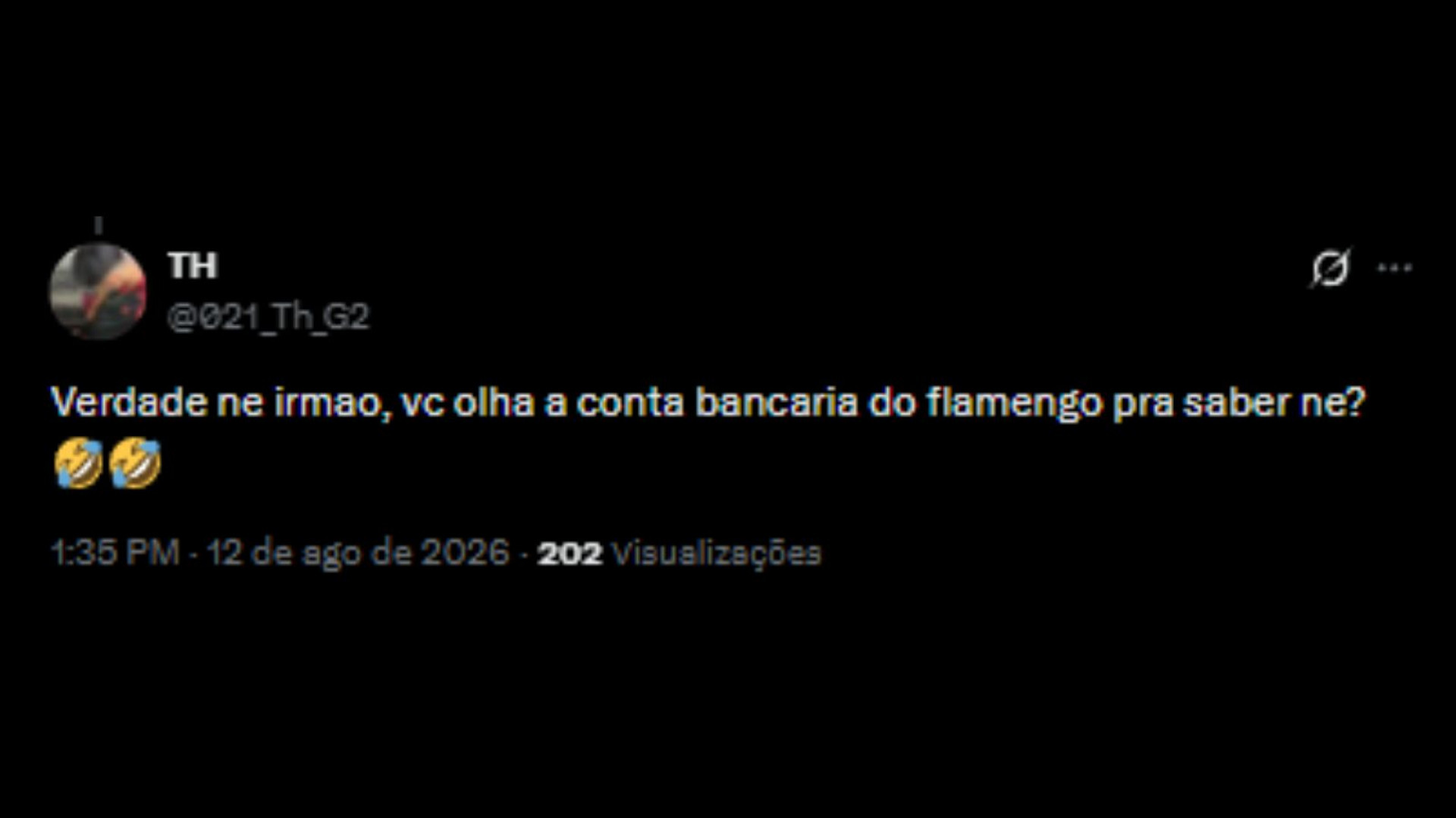 Torcedores ironizando à afirmação de Gilmar Ferreira - Reprodução/X @021_Th_G2