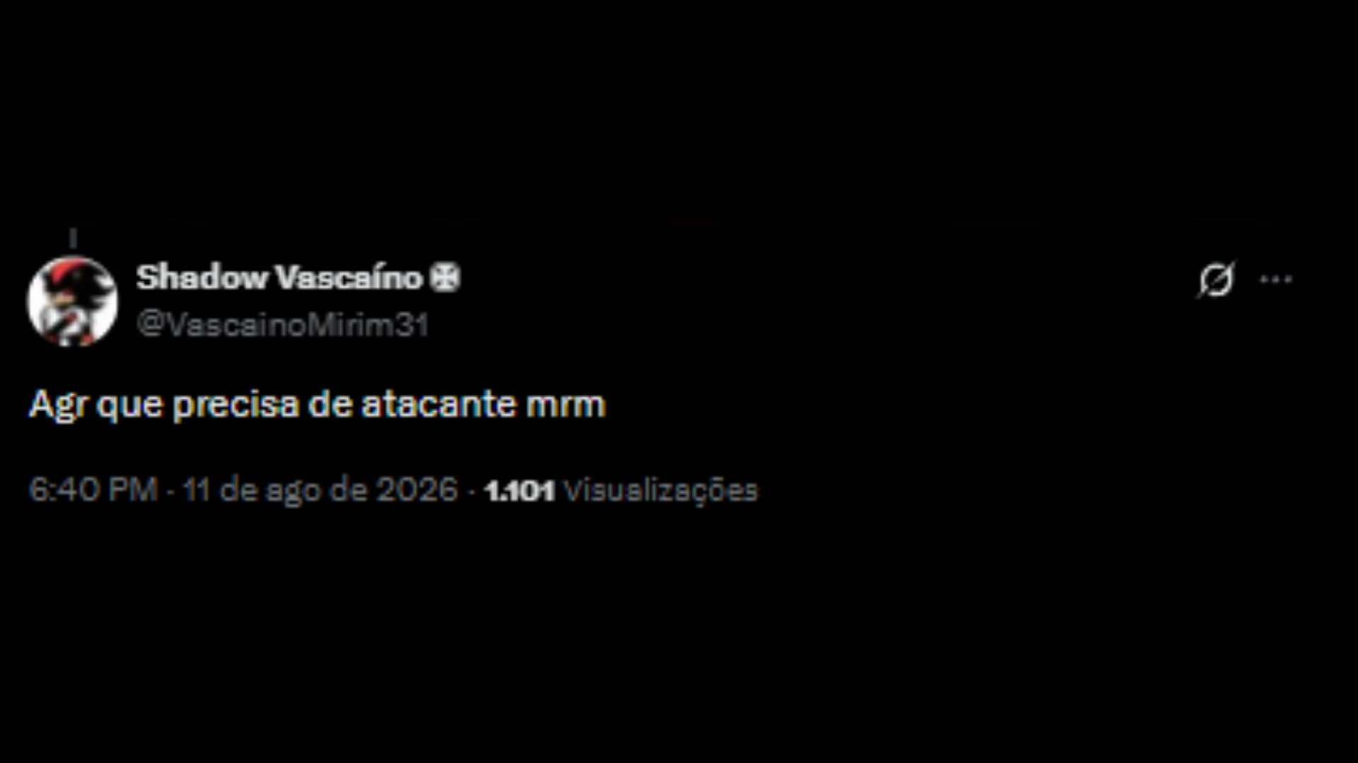 Vascaínos lamentando lesão do Brenner e cobrando diretoria - Reprodução/X @VascainoMirim31