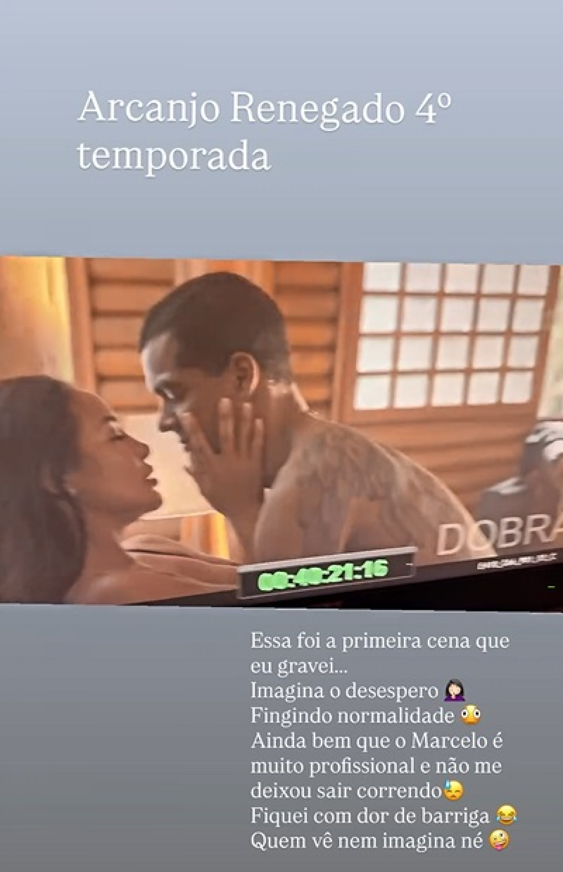 Carol Nakamura falou sobre cena sensual com Marcello Melo Jr - Reprodução/Instagram