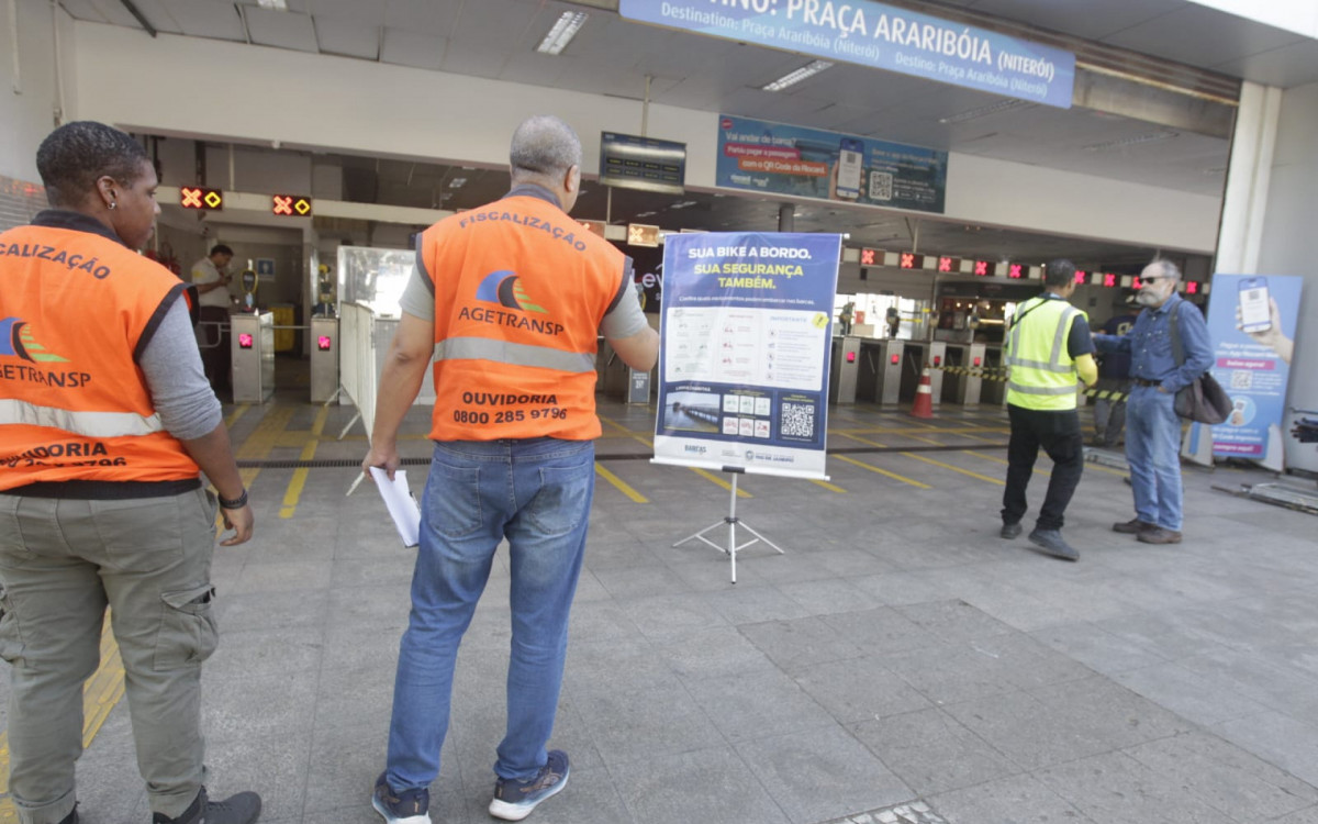 Consórcio Barcas Rio distribuiu folhetos e orientou passageiros ao longo do mês