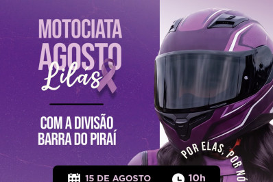 Barra do Piraí promove motociata contra a violência à mulher