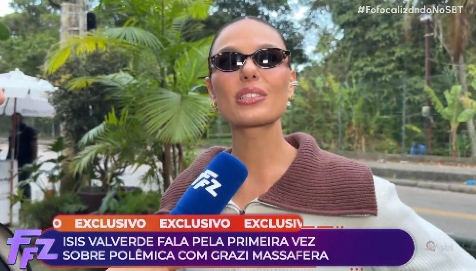 Isis Valverde negou rivalidade com Grazi Massafera  - Reprodução de vídeo 