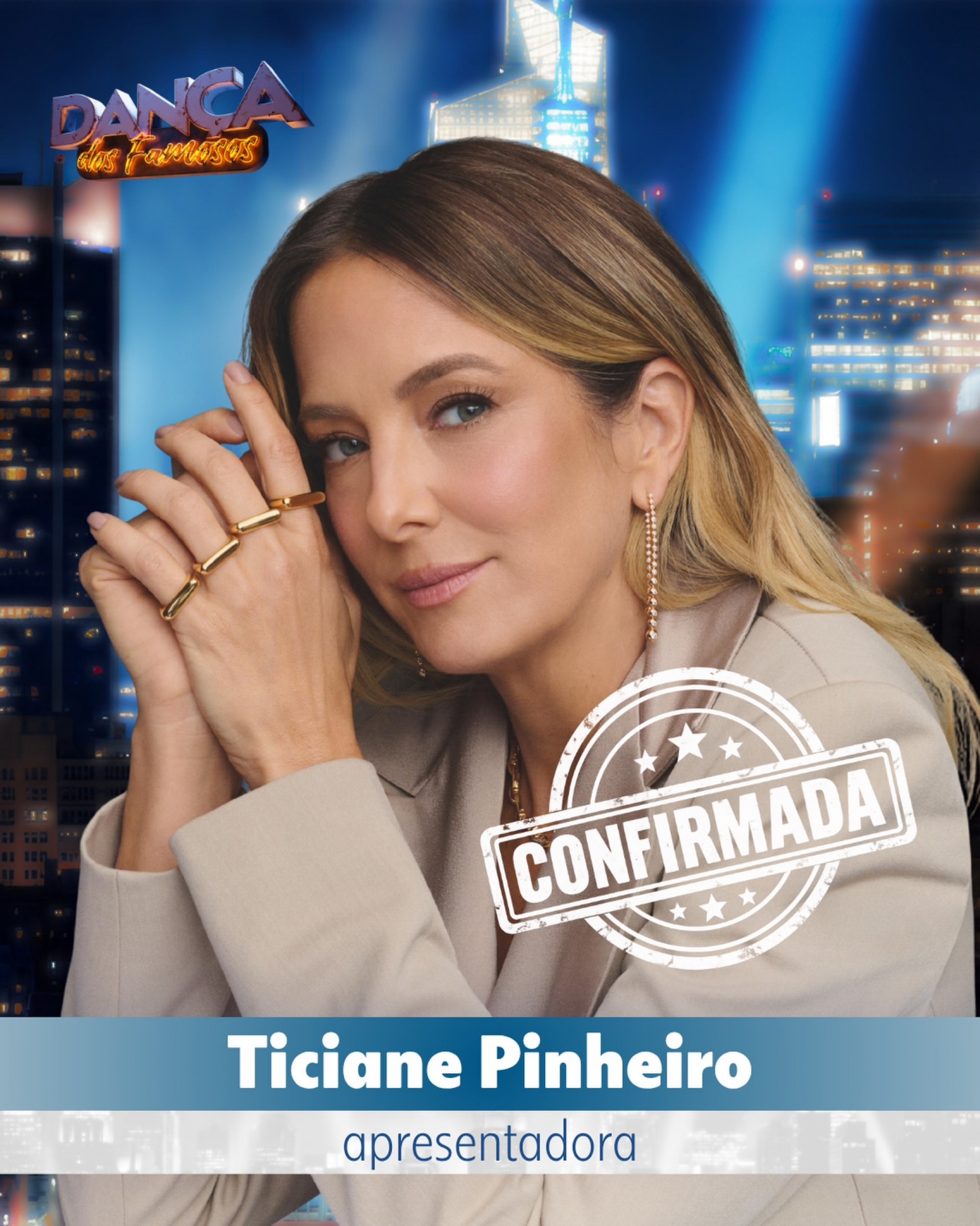 Ticiane Pinheiro foi anunciada no 'Dan&ccedil;a dos Famosos' - Reprodu&ccedil;&atilde;o/Instagram