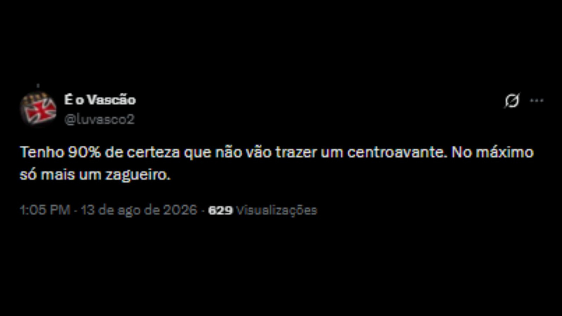 Torcedores debatendo possiblidade de Facundo Colidio jogar como centroavante - Reprodução/X @luvasco2
