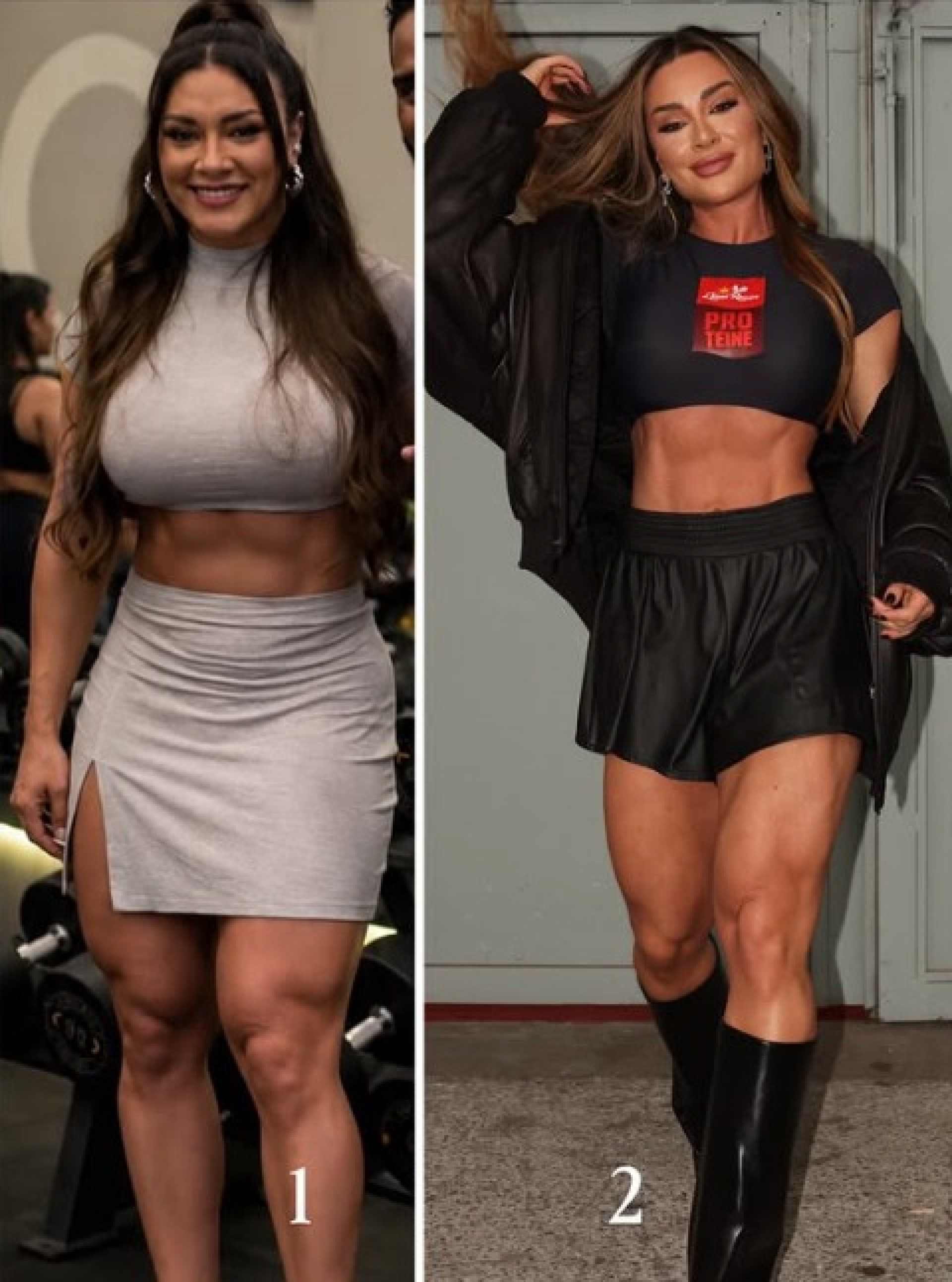 Juju Salimeni compartilhou com os seguidores antes e depois de perder 10kg - Reprodução / Instagram