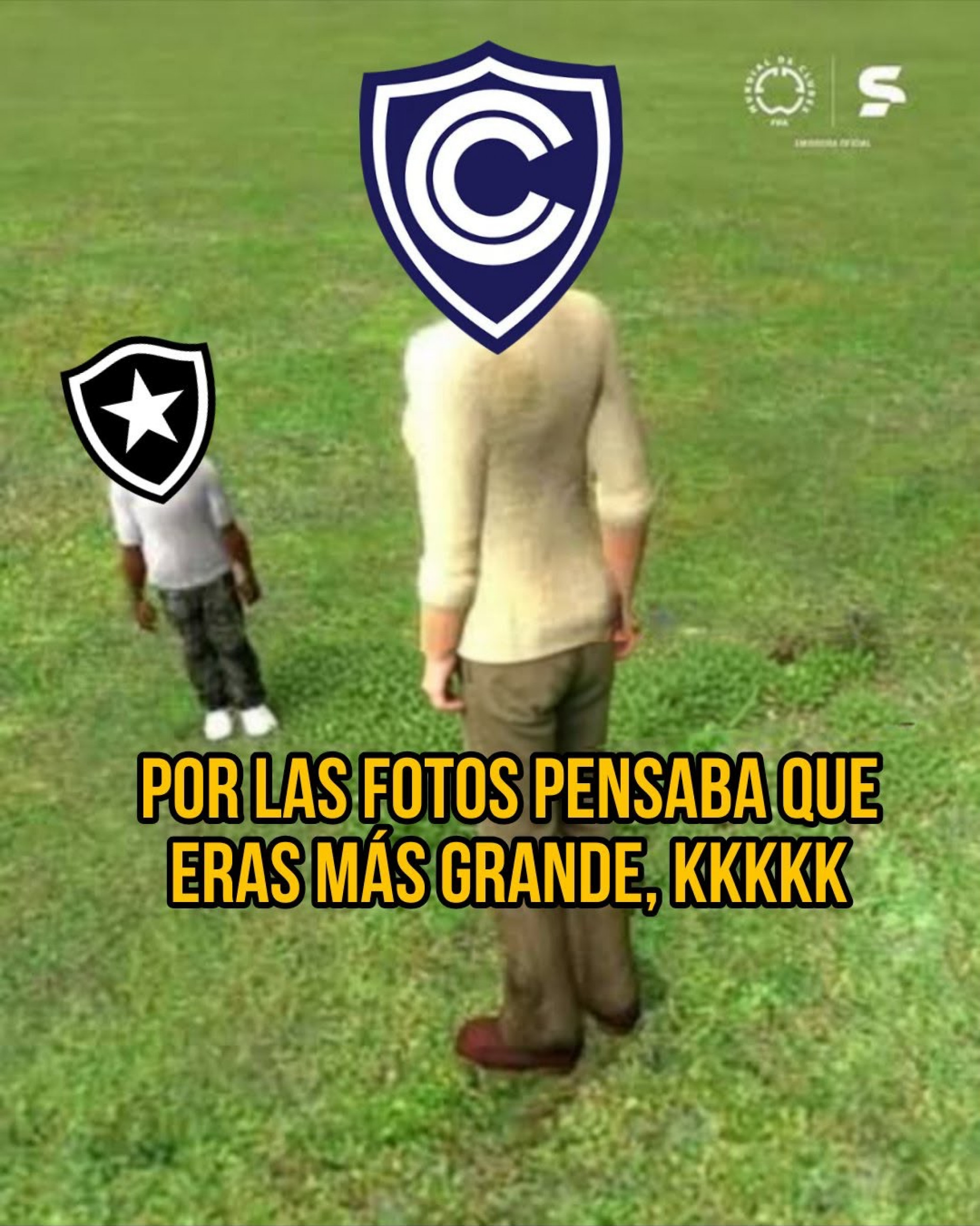 Memes da derrota do Botafogo para o Cienciano por 6 a 1 - Reprodução