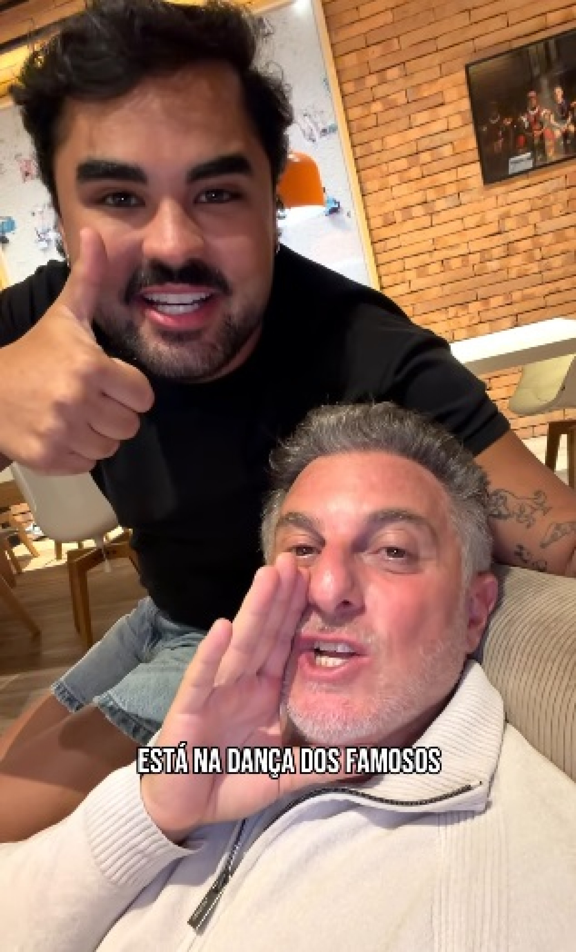Luciano Huck revelou que Lucas Guedez fará parte da competição de dança  - Reprodução/Instagram 