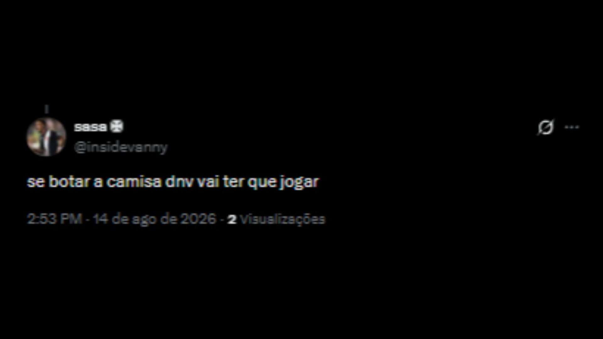 Pedidos para amistoso comemorativo de despedida para o meio-campista, Nenê, pelo Vasco - Reprodução/X @insidevanny