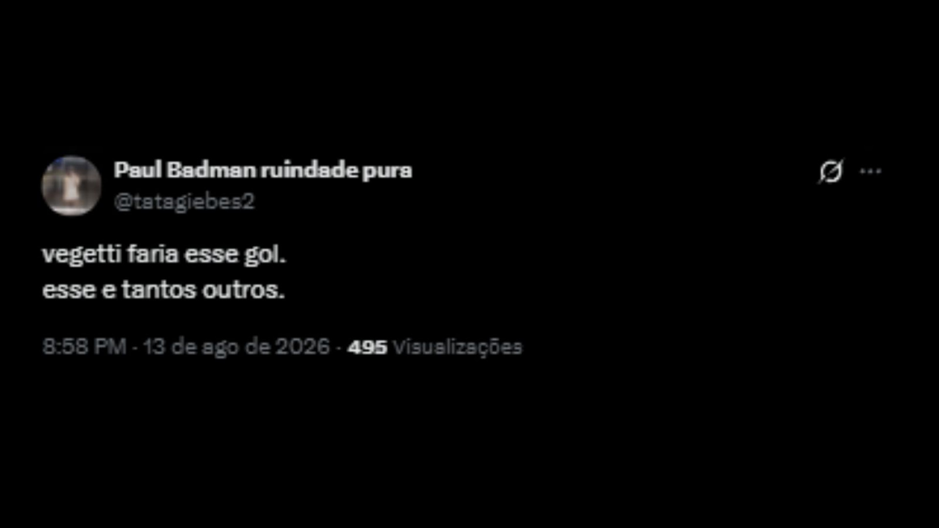 Críticas ao Spinelli após gol perdido, contra o Olímpia, pela Sul-Americana - Reprodução/X @tatagiebes2