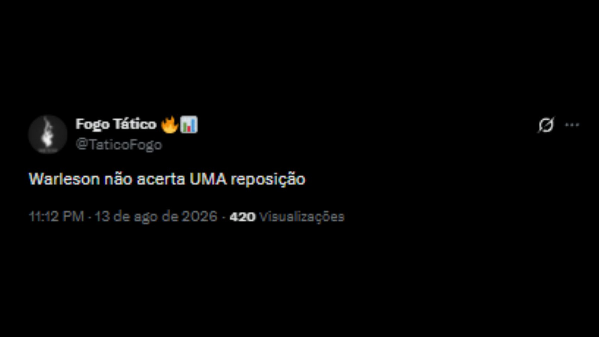 Críticas ao goleiro Warleson, após sofrer 6 gols, em Botafogo e Cienciano pela Sul-Americana - Reprodução/X @TaticoFogo