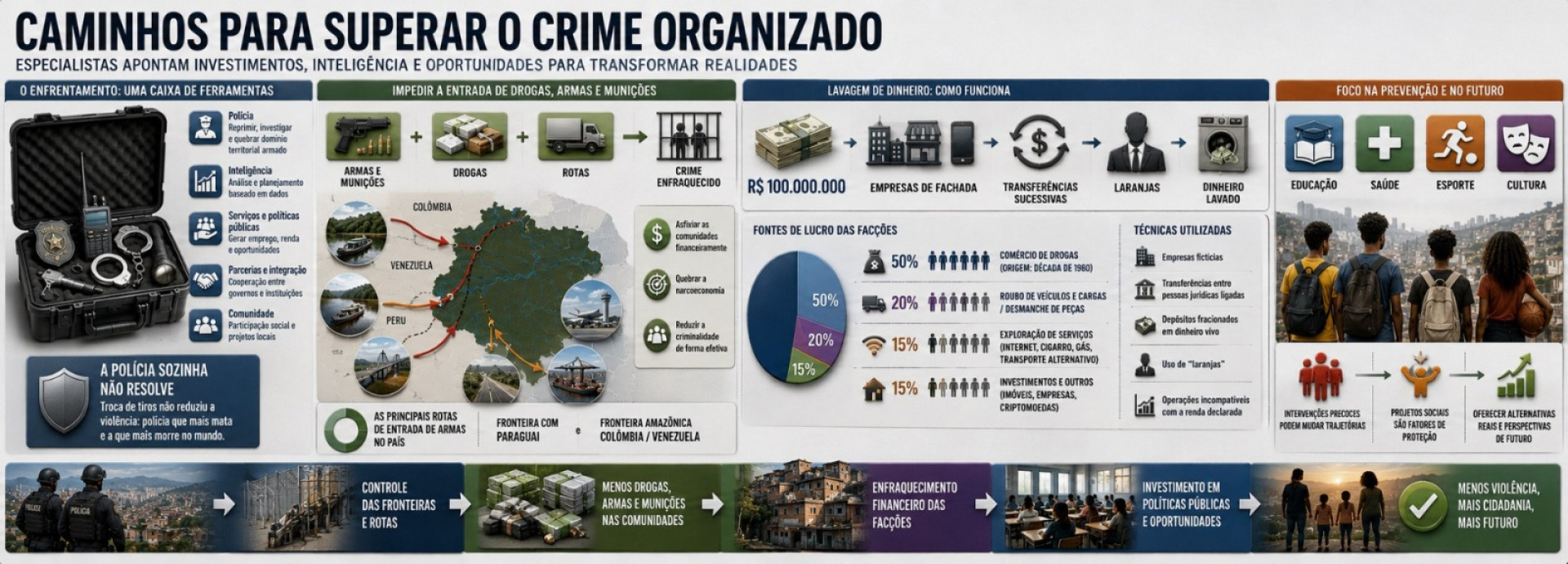 Infográfico da quinta reportagem da série Rio em disputa - IA