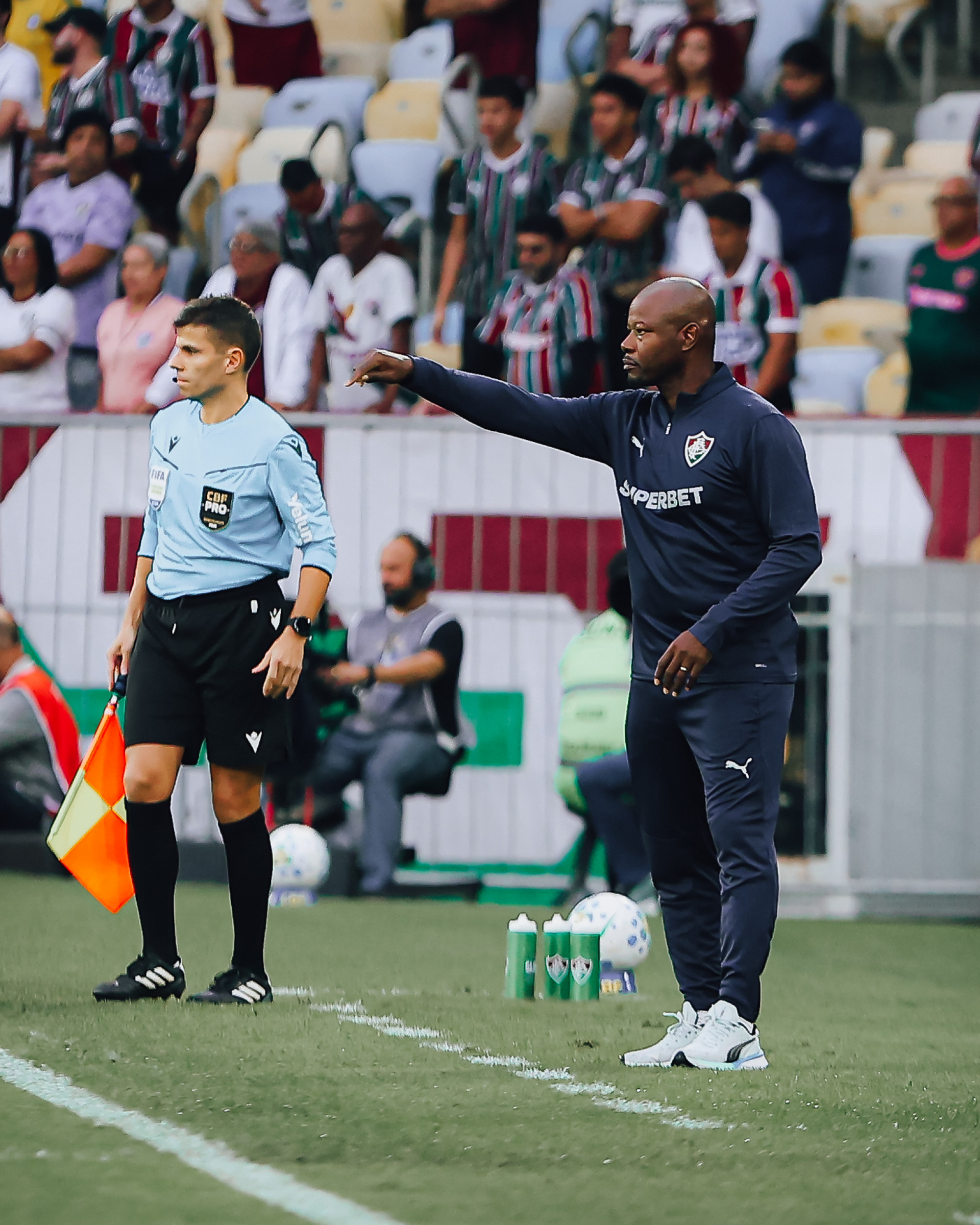 Rio de Janeiro, Brasil - 15/08/2026 - Estádio Maracanã.
Fluminense enfrenta o Palmeiras esta tarde no Maracanã pela 23ª rodada do Campeonato Brasileiro 2026.
FOTO: LUCAS MERÇON / FLUMINENSE F.C.
IMPORTANTE: Imagem destinada a uso institucional e divulgação, seu
uso comercial está vetado incondicionalmente por seu autor e o
Fluminense Football Club.É obrigatório mencionar o nome do autor ou
usar a imagem.
.
IMPORTANT: Image intended for institutional use and distribution.
Commercial use is prohibited unconditionally by its author and
Fluminense Football Club. It is mandatory to mention the name of the
author or use the image.
.
IMPORTANTE: Imágen para uso solamente institucional y distribuición. El
uso comercial es prohibido por su autor y por el Fluminense FootballClub.
És mandatório mencionar el nombre del autor ao usar el imágen. - LUCAS MERÇON / FLUMINENSE F.C.