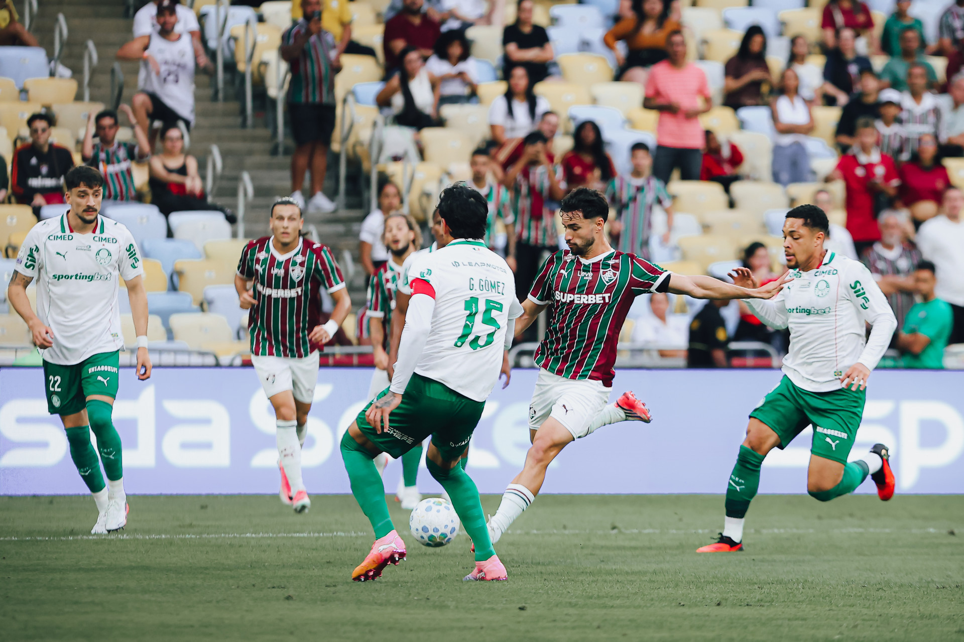 Lance do jogo entre Fluminense e Palmeiras - Lucas Merçon / Fluminense FC