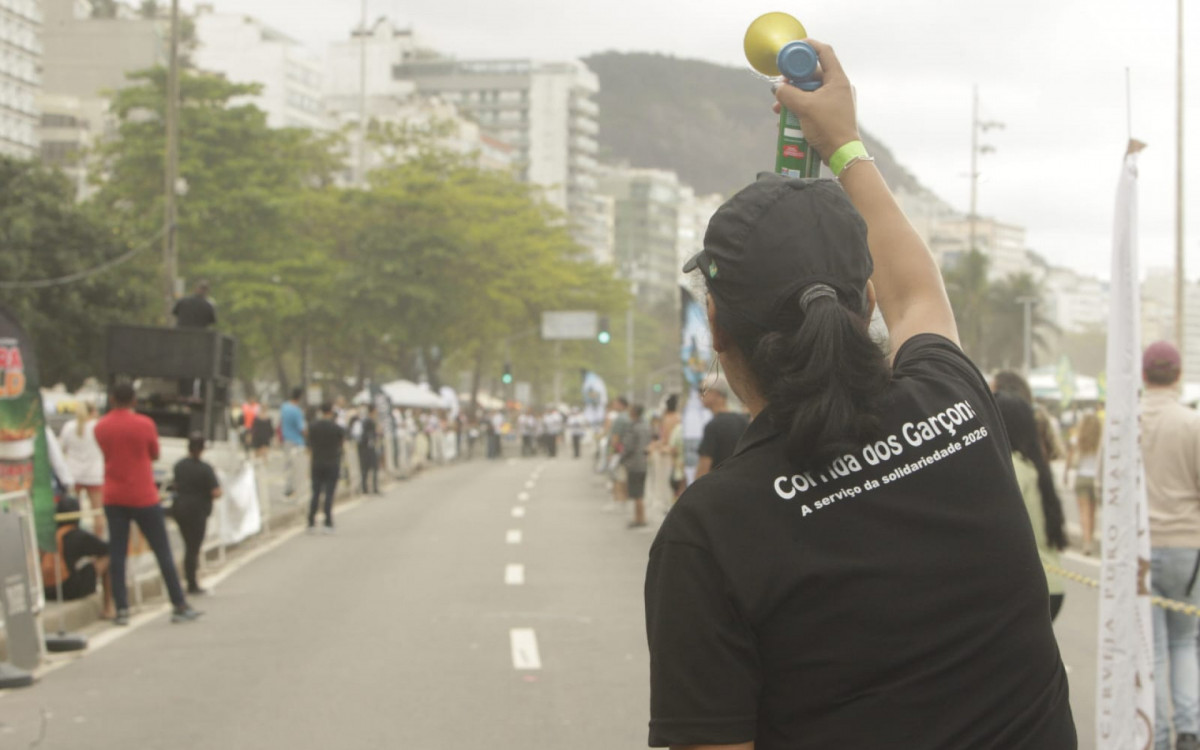 Corrida aconteceu na Avenida Atlântica, em Copacabana, na Zona Sul