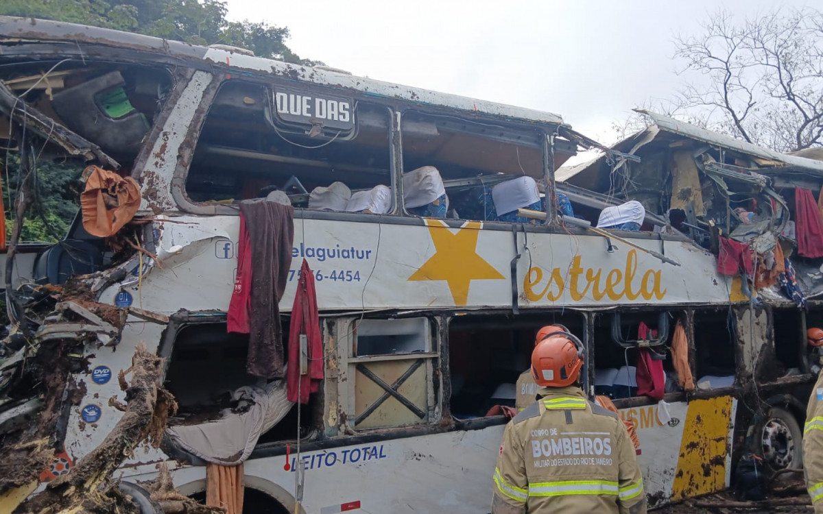 Ônibus saiu de Belo Horizonte e tinha o Rio de Janeiro como destino