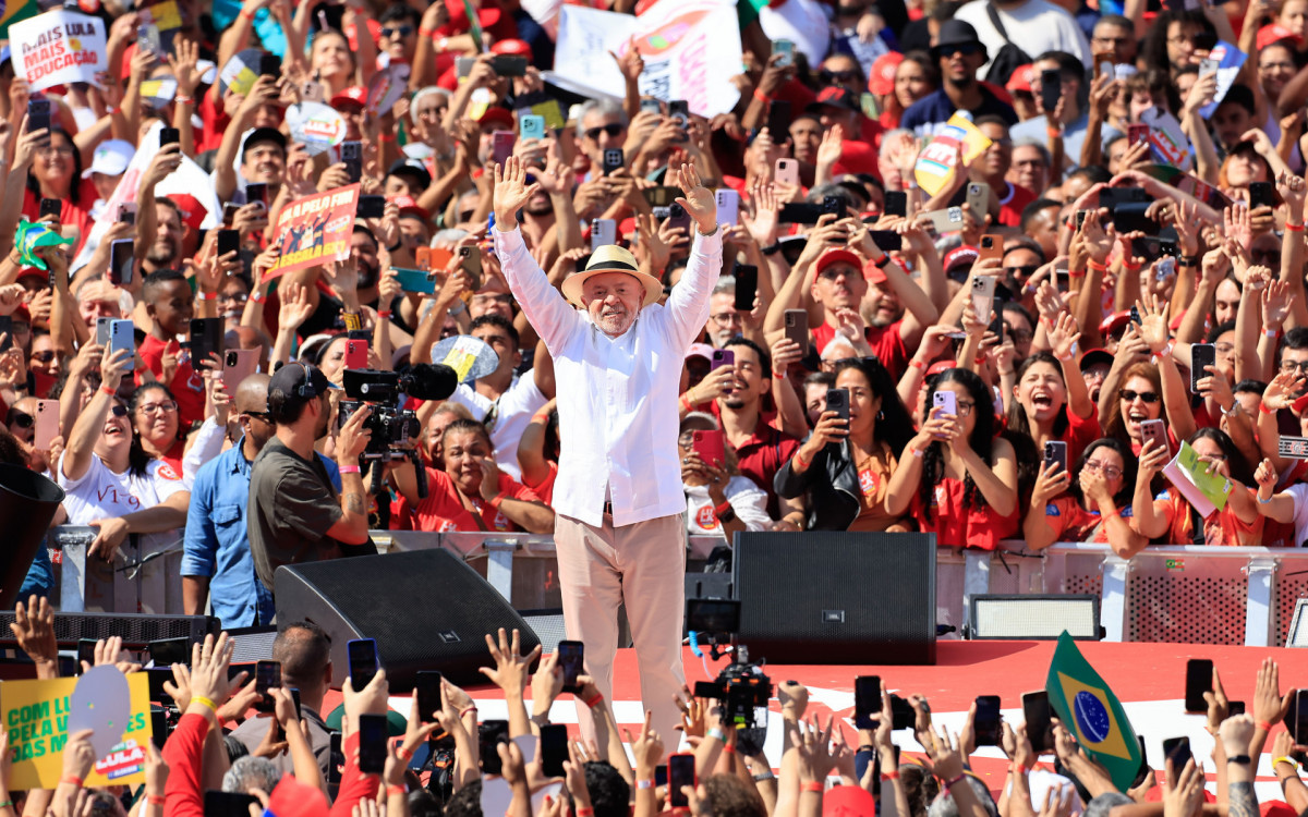São Paulo - 16/08/2026 - São Bernardo do Campo (SP)-16/08/2026 . Primeiro ato de campanha do presidente Lula, no estádio 1º de Maio.
Foto: Paulo Pinto/Agencia Brasil
