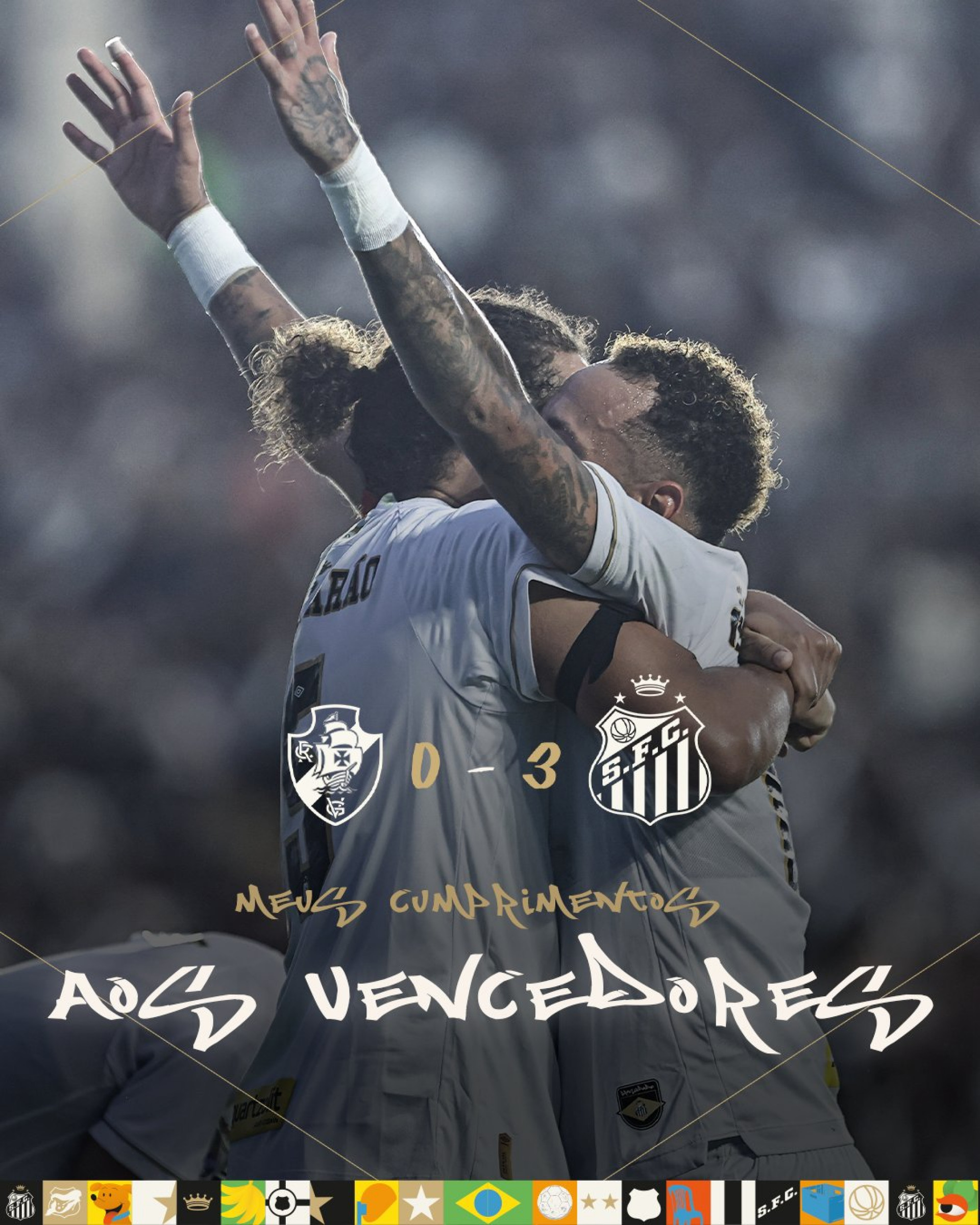 Santos provoca Thiago Mendes, que não cumprimentou Neymar antes da partida - Reprodução / X do Santos