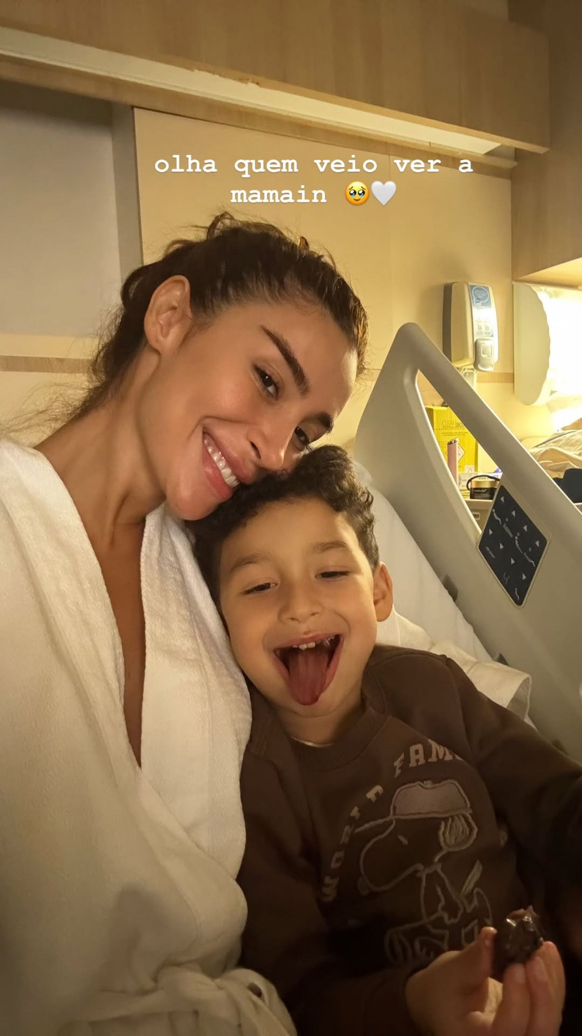 Bianca Andrade recebeu visita do filho no hospital  - Reprodução/Instagram 