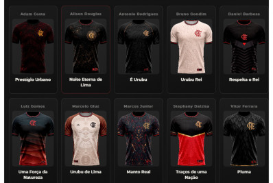 Flamengo abre votação para escolha de nova camisa; veja as 10 opções
