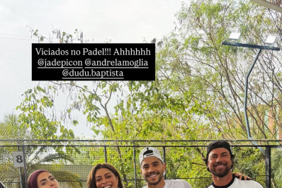 Juliana Paes e marido enfrentam Jade Picon e André Lamoglia no padel